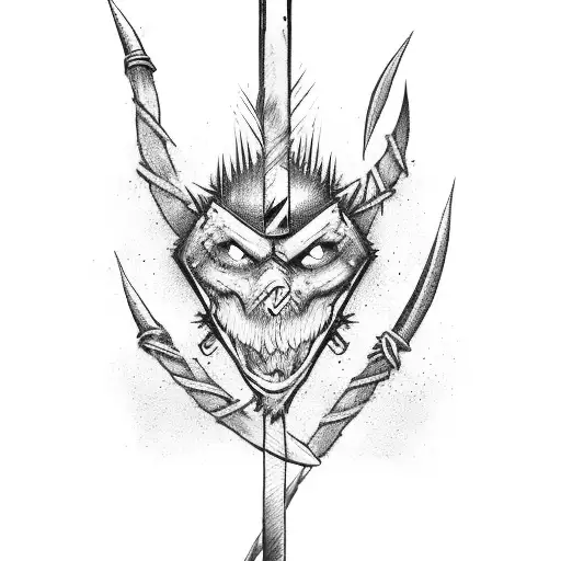 Barbed Wire With A Sword