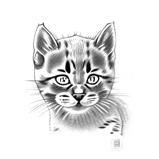 Kitten As Traditional Black Panther Kitten