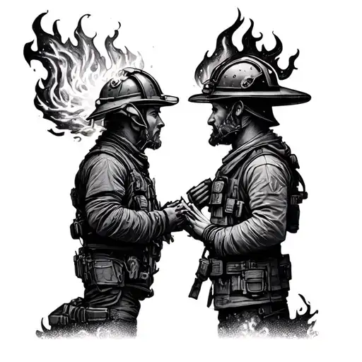 Ice And Fire Fighting Each Other
