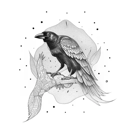 Crow Carrying A Human Male