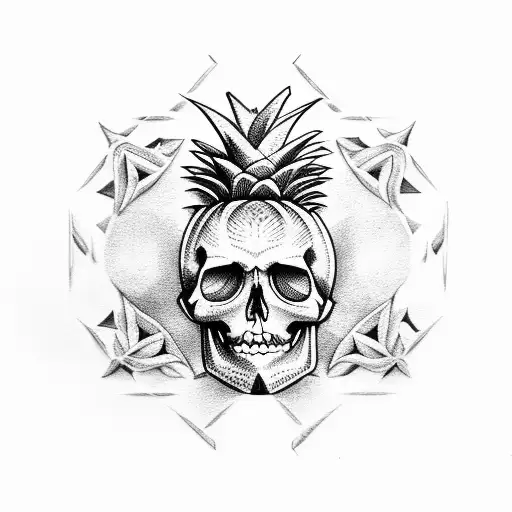 Pineapple And Skull
