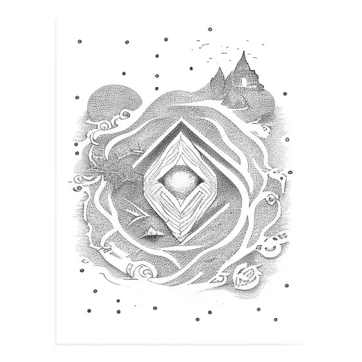 Open Door Leading To The Ocean