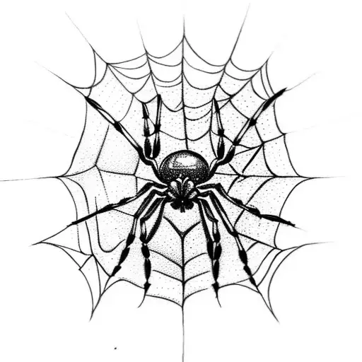 Pumpkin With A Spider Web