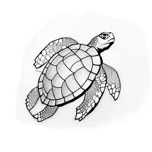 Small And Cute Red Ear Slider Turtle