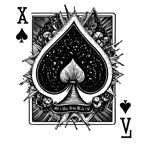Ace Of Spades Playing Card With Joker Playing Card Breaking Throw The Ace Of Spades Card