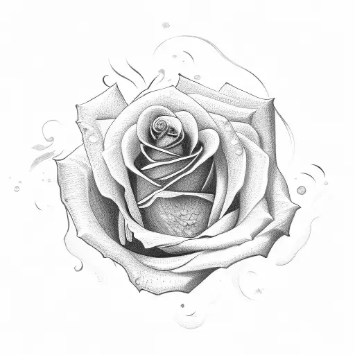 Rose With Pumpkin In The Bud