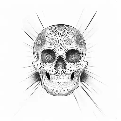 Half Mexican Skull