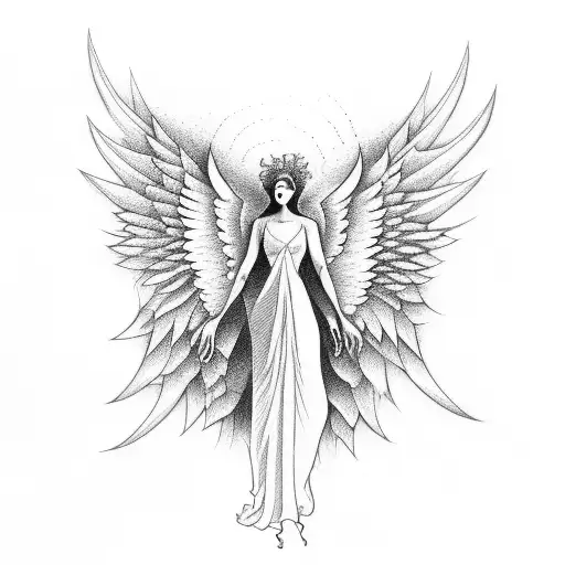 Angel Falling With Money