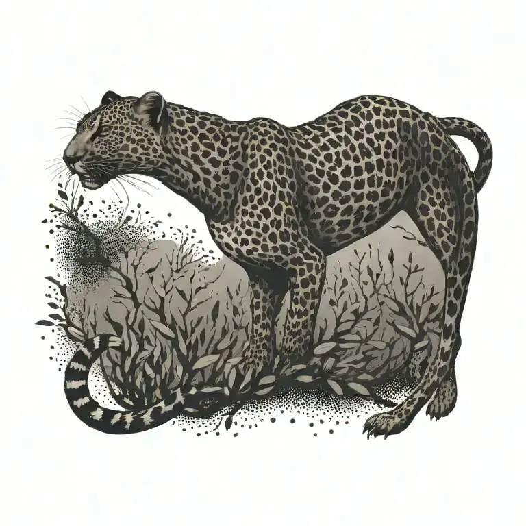 Leopard Running