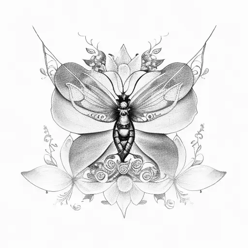 Semicolon Dancing Flower Fairy Butterfly