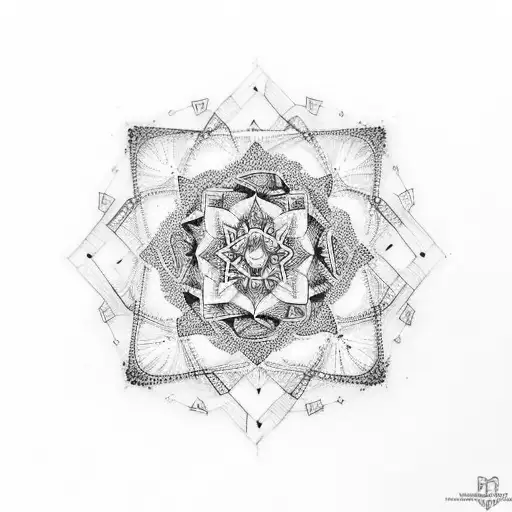 Mandala Fused With Dna
