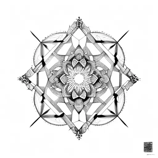 Mandala Fused With Dna