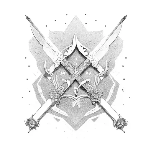 Sword In The Middle With Ibe In The Center