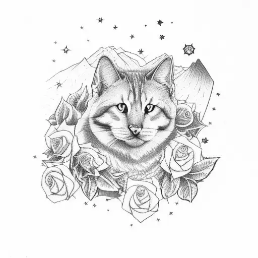 Mountains Stars Gemini Lilly Of The Valley Roses Dog Cat