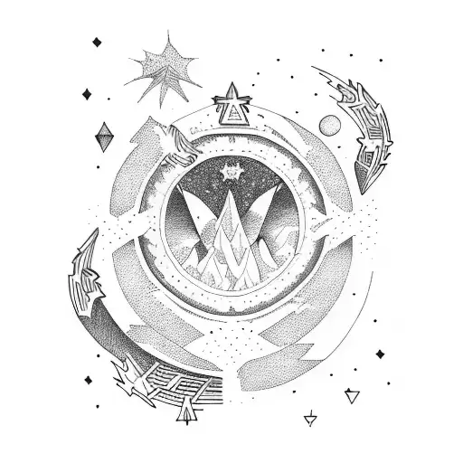 Mountains Stars Gemini