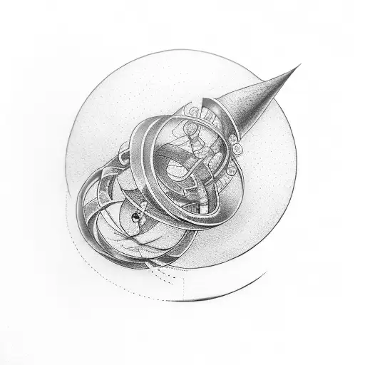 Infinity Symbol And Hour Glass