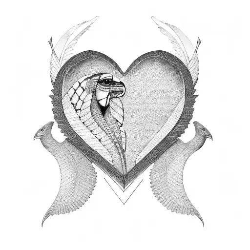 Scale Egypt Heart And Feather