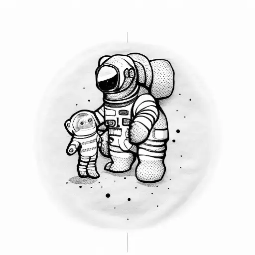 Astronaut Holding A Teddy Bear