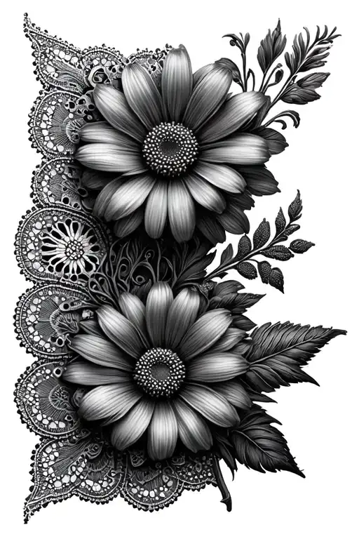 3D Flannel Flower Lace And Paisley Pattern