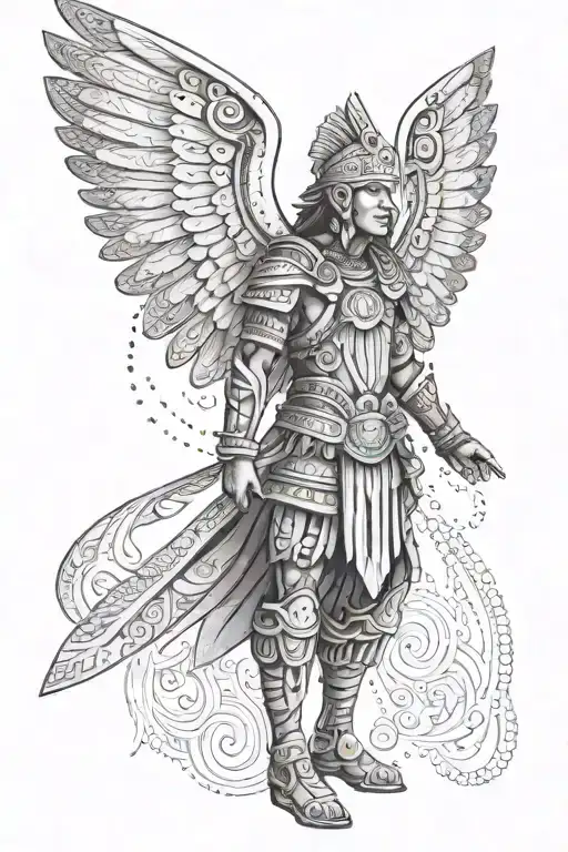 Inca Warrior With Wings