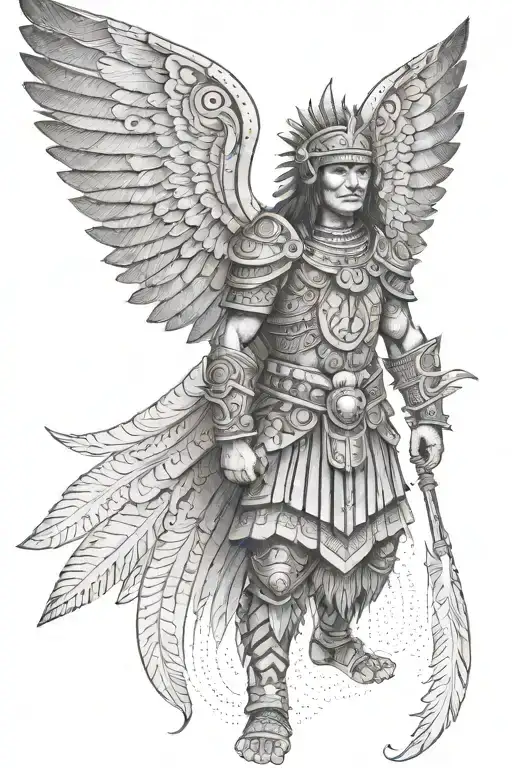 Inca Warrior With Wings