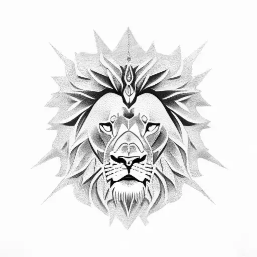 Roman Numerals Lion