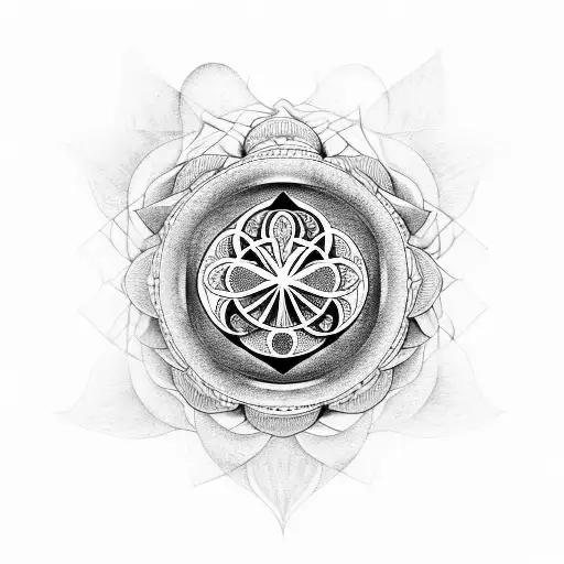 Clock Gemini Flower Of Life On Sleeve