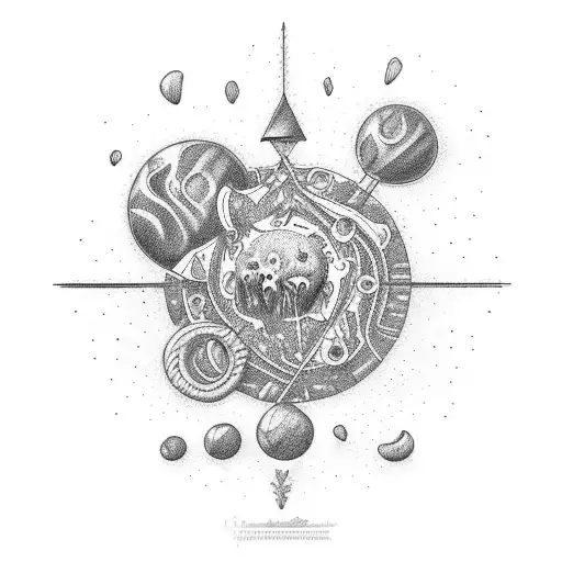 Pretty Scenic Picture Inside Serotonin Molecule