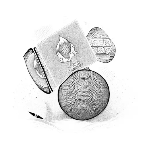 A Footvolley Net Made Of Playing Cards With A Sunset Beach Background