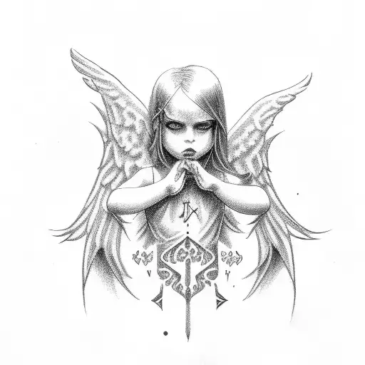 Angel Numbers Goth Font