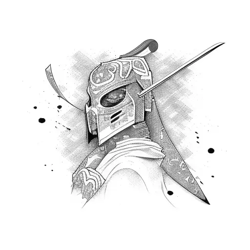 Katana Broken In Half Minimalism