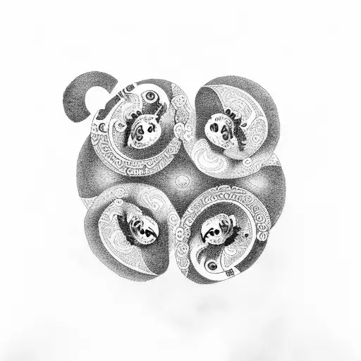 Ying Yang With A Panda