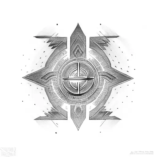 Ankh Symbol And Greek God