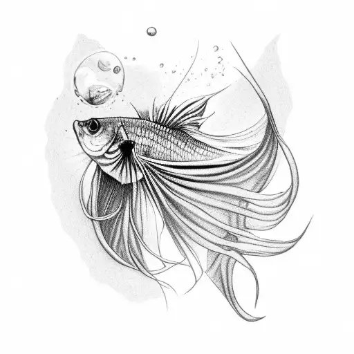 Betta Fish In Erlenmeyerflash