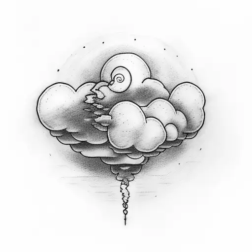 Cloud With The Word Skye In Front