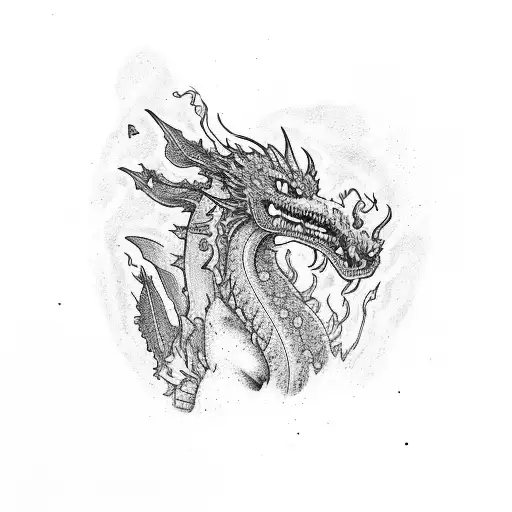 Cleveland Skyline Attacked By Dragon