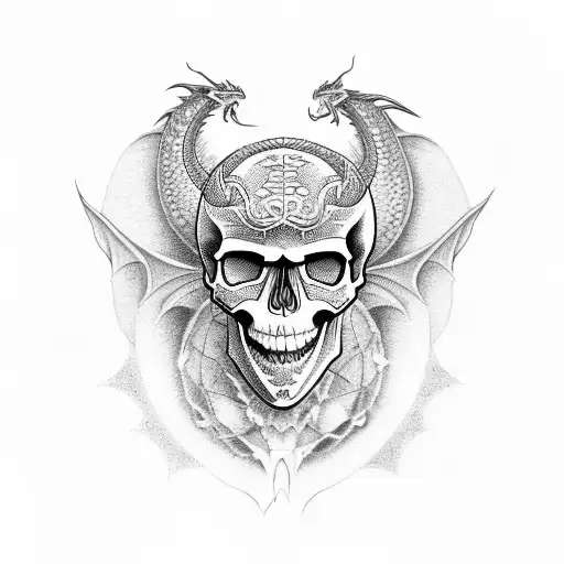 Skull Anda Dragon