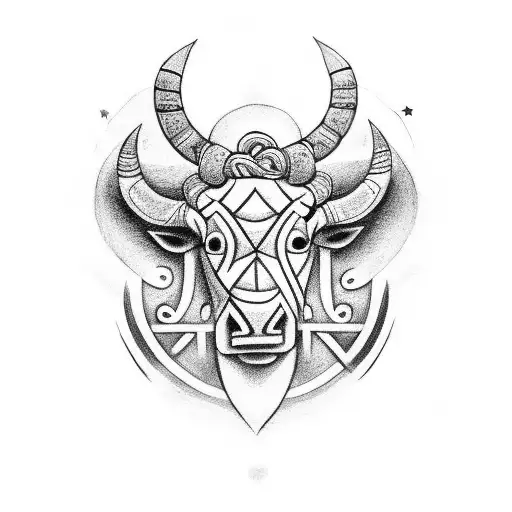 An Irish Tribal Band To Incorporate The Taurus Bull And Also The Star Sign For A Jan5th Birthday