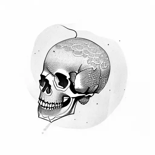 Skull With Non La Hat Vietnam