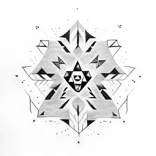 Mikmaq Petroglyphs With An 8 Pointed Stars And Extra Realistic Native American Woman Chief