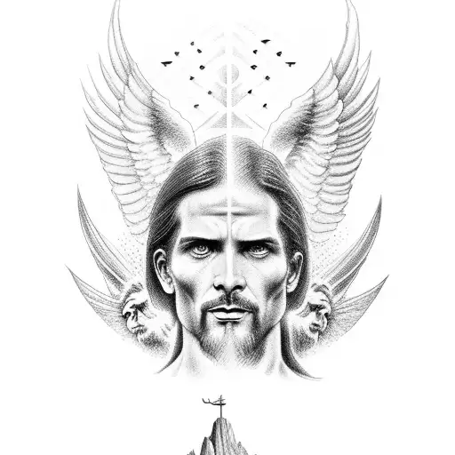 Heaven And Hell Christ The Redeemer Sleeve