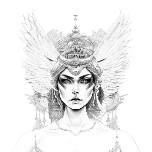 Goddess Warriors With Same Body Wing