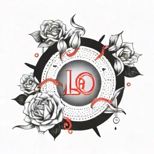 In The Center The Words 'Lo Intentamos' And A Red Line Around Each Letter