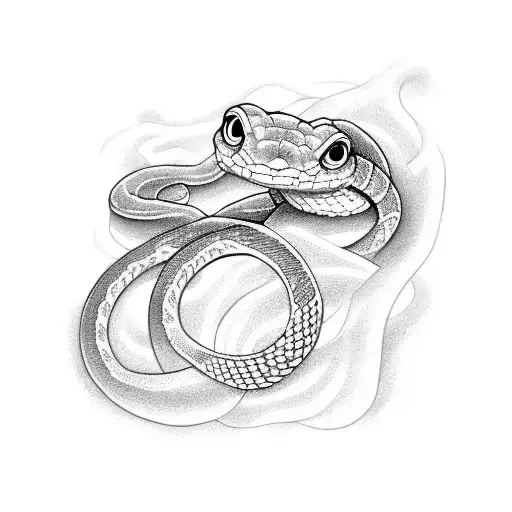 Clasp With A Snake Coming Out