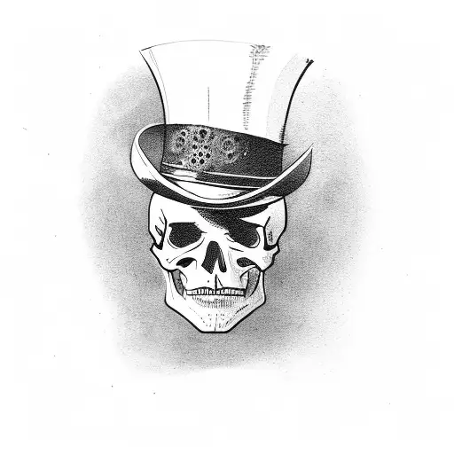Skull With A Top Hat