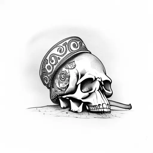 Skull With A Top Hat