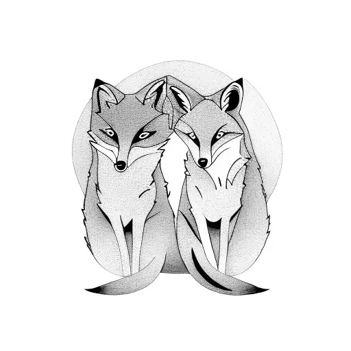 Father And Son Foxes