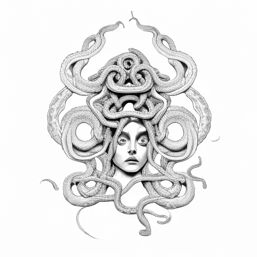 Medusa With Seven Snakes