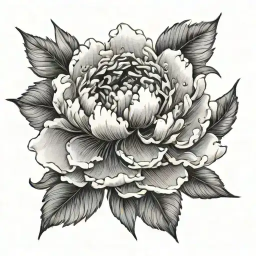 One Beautiful Peony Flowers