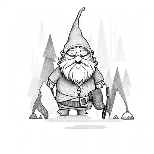 Gnome In Forest